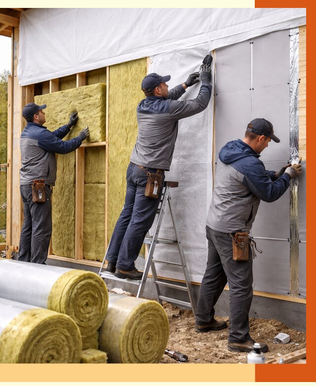 Утепление каркасного дома в Учалах от 4270 руб./м2 — профессионально | ТепломастерЧлы