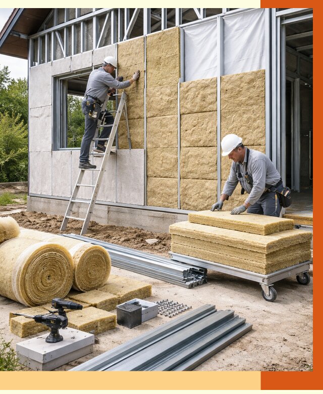 Утепление дома из ЛСТК в Учалах от 5287 руб./м² — профессионально | ТепломастерЧлы