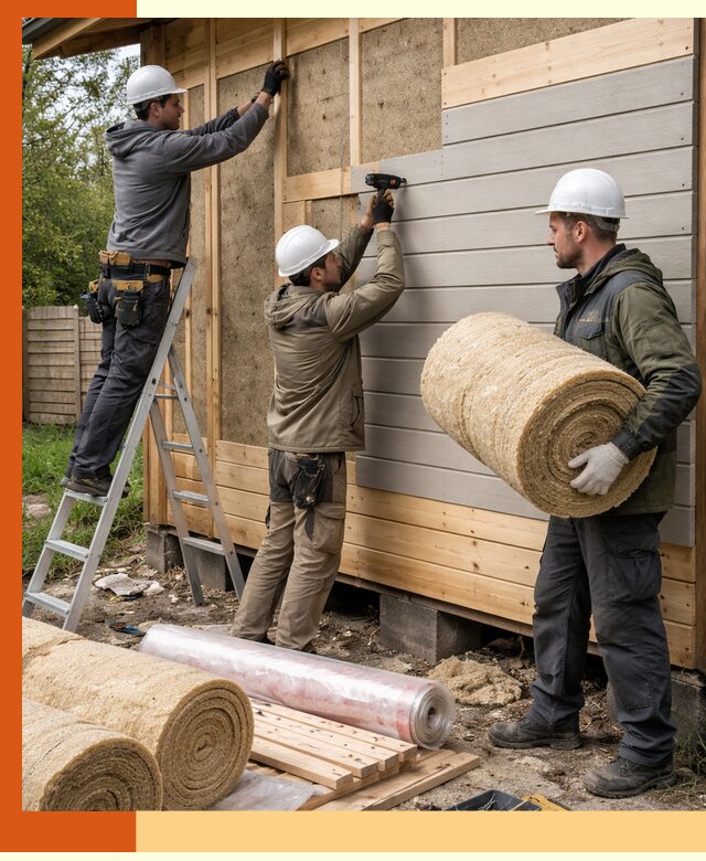 Утепление бани снаружи в Учалах профессионально и надежно