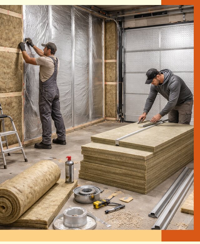 Утепление гаража в Учалах от 4575 руб/м2 — комплексное утепление ворот и стен | ТепломастерЧлы