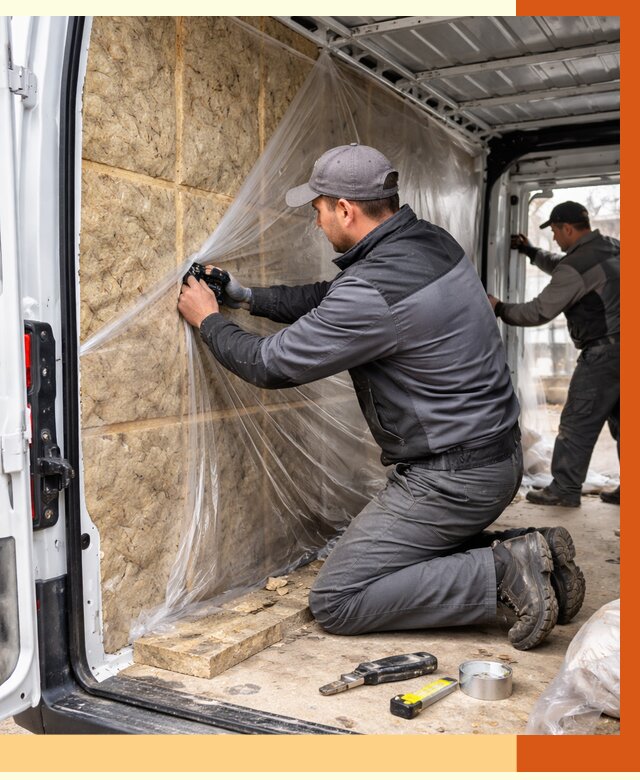 Утепление фургона в Учалах от 16776 руб/м2 — утепление фургона ППУ и кузова | ТепломастерЧлы