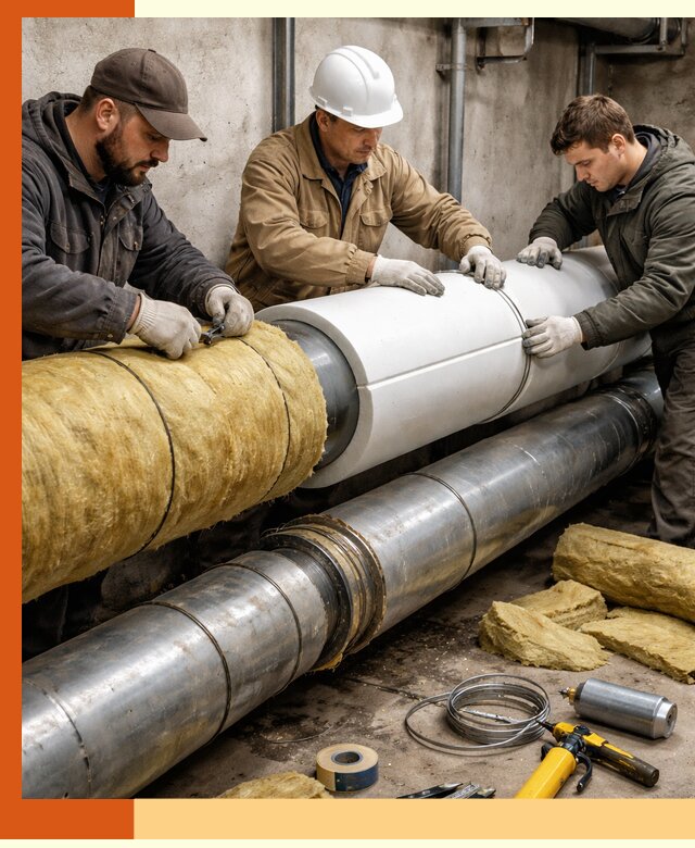 Утепление трубопровода в Учалах с гарантией энергоэффективности