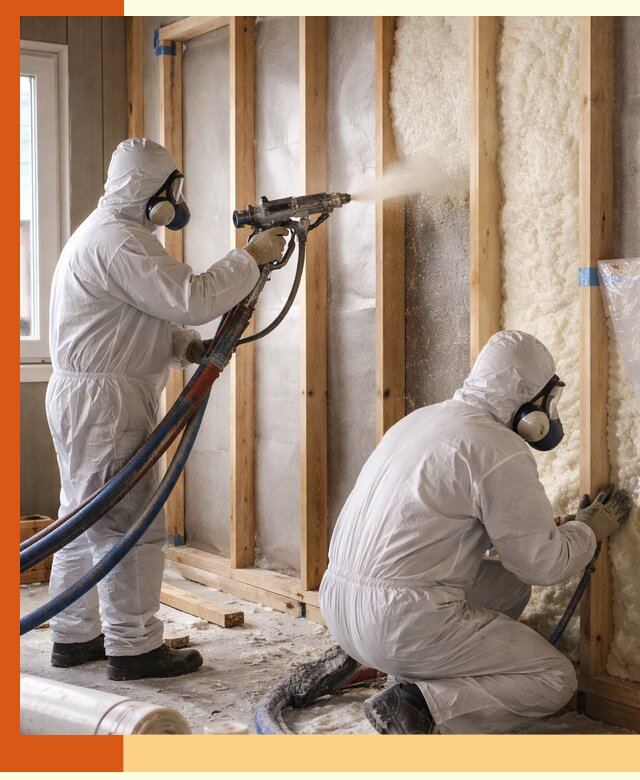 Утепление каркасной стены ППУ в Учалах для домов и коттеджей