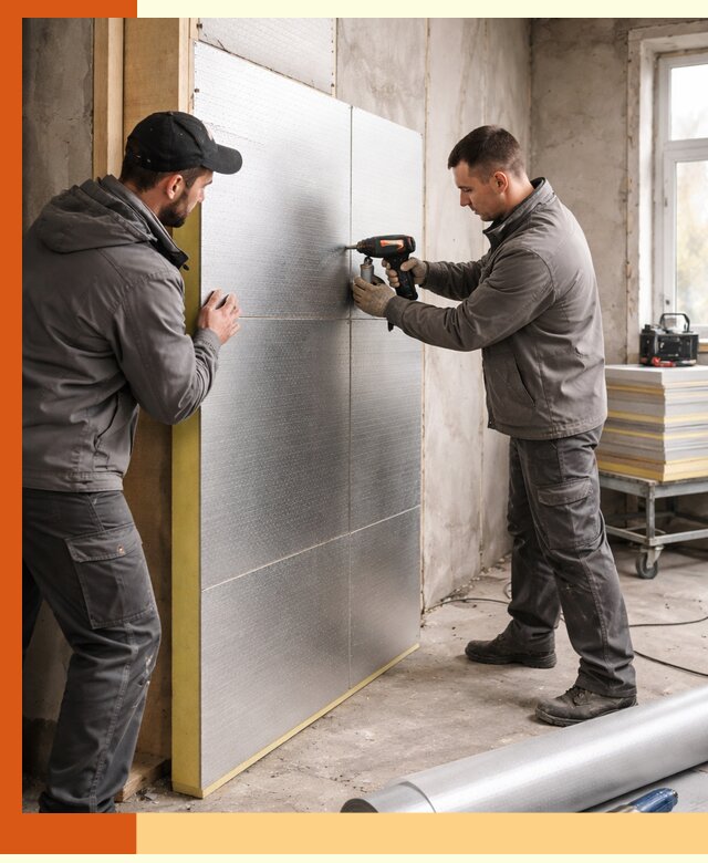 Утепление PIR панелями домов и зданий в Учалах