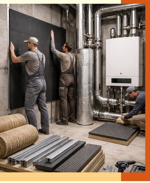 Шумоизоляция котельной в Учалах от 6609 руб. под ключ | Профессиональная звукоизоляция — ТепломастерЧлы