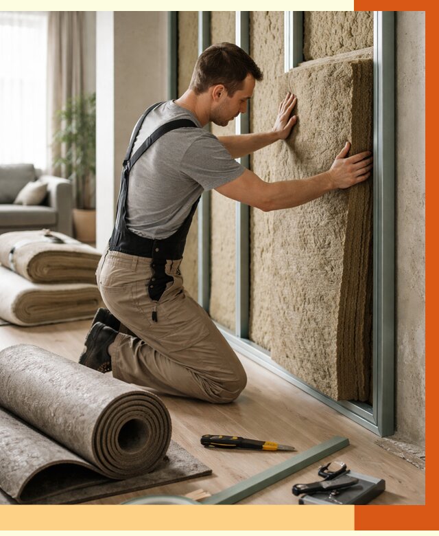 Шумоизоляция перегородок в Учалах от 1678 руб. за м2 — ТепломастерЧлы